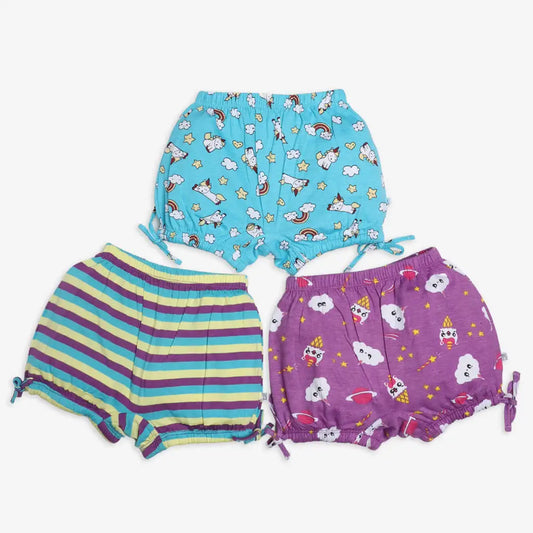 Young Girl Bloomer-3 Pack (Unicorn Dreams)