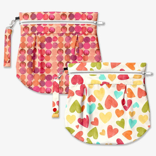 Waterproof Travel Bag - Pack of 2 - Baby Hearts & Lil Crush