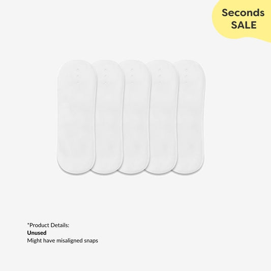 Pack of 5 Terry Pads (Soakers) for BASIC Pocket Diaper with snap Misaligned