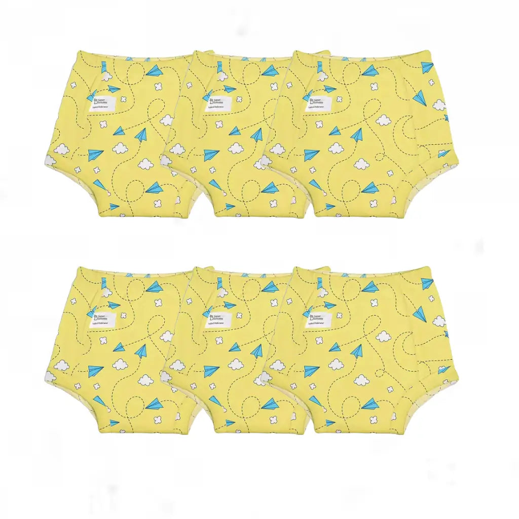 Padded Underwear Pack of 6-Airplane