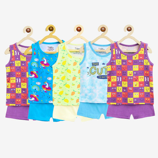 Top & Shorts Set Assorted 5 Pack (No Print choice)