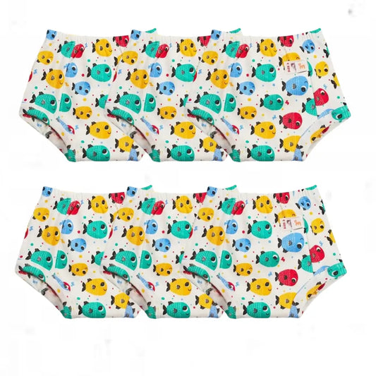 Padded Underwear Pack of 6-Fish