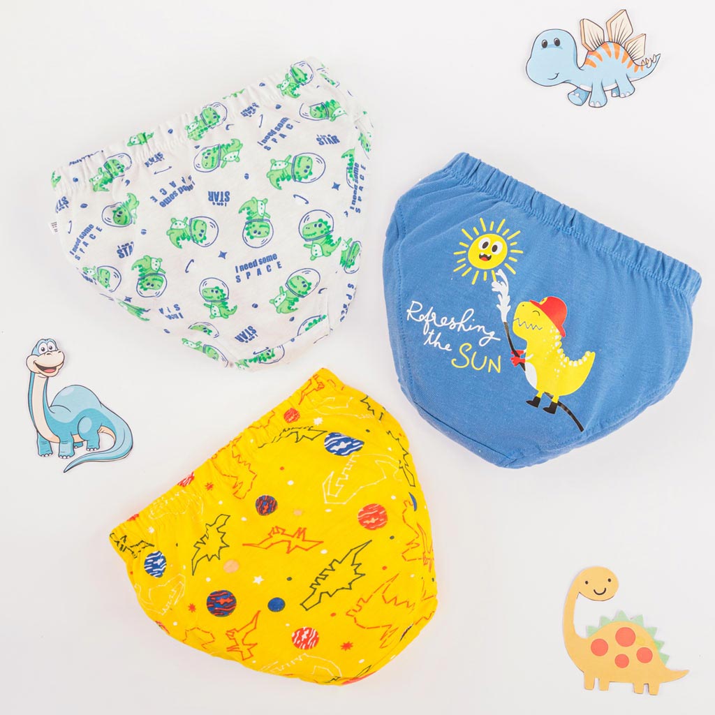 Unisex Toddler Briefs -3 Pack (Finding Dino)