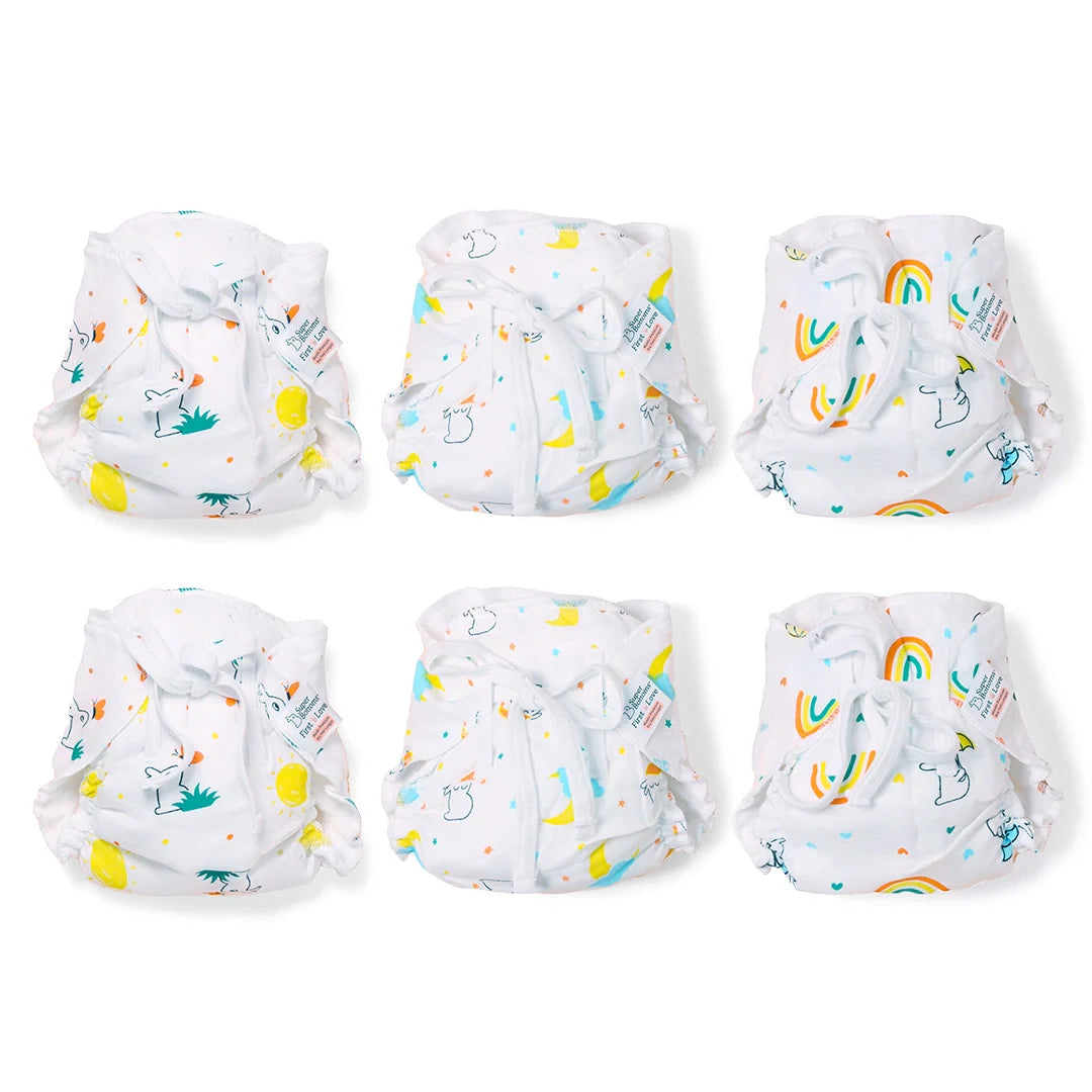 MUSLIN DryFeel Langot Pack of 6 (No Print Choice)