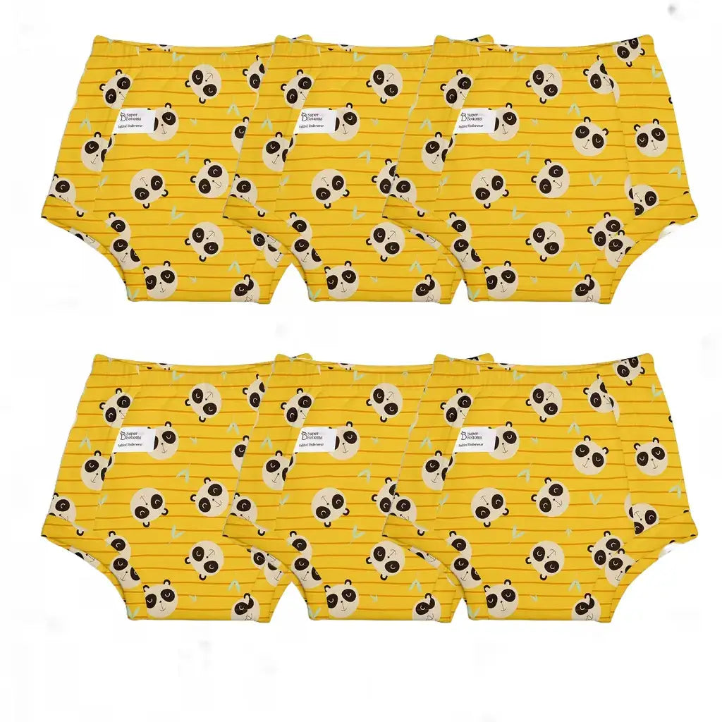 Padded Underwear Pack of 6-Panda