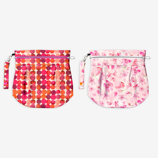 Waterproof Travel Bag - Pack of 2 - Cherry Blossom & Lil Crush