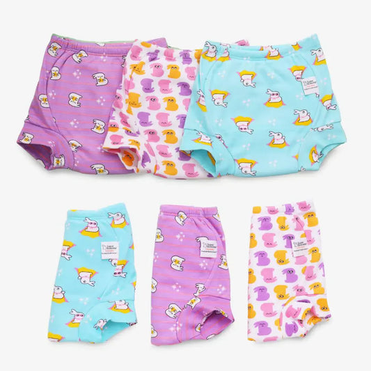 Padded Underwear-6 Pack (with fabric pulling/gathering in the front) No Print Choice