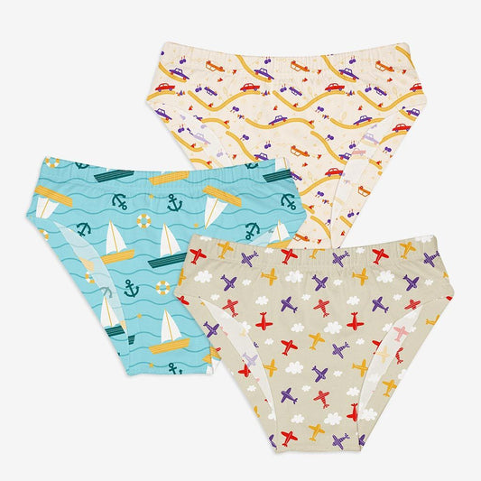 Young Girl Briefs -9 Pack (Kid's Day Out - Woody Goody - Rainy Poppins)