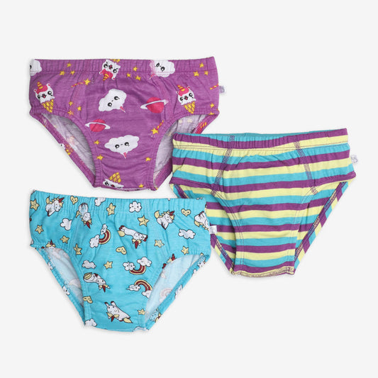 Young Boy Briefs -3 Pack (Unicorn Dreams)